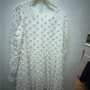 Cami NYC White Textured Dress